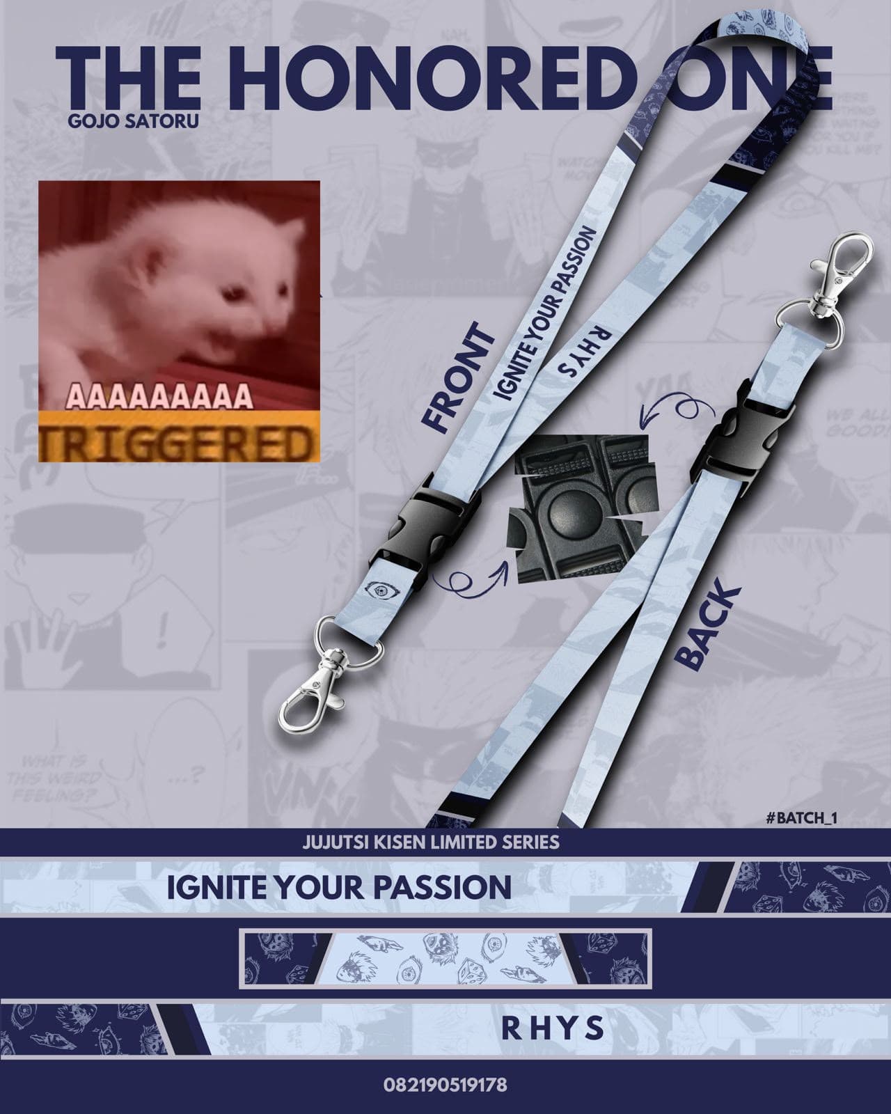 Lanyard Gojo Satoru - Baca Deskripsi